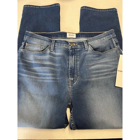 Hudson Blair High Rise Crop Straight Leg Jeans in Yes Size 27 NWT - Picture 2 of 6